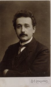 Carte-de-visite portret Alberta Einsteina wykonany w Pradze w 1912, 1912