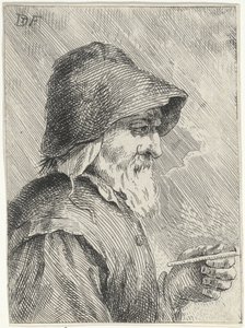 Starzec z brodą i fajką w ręku autorstwa Jan Lauwryn Krafft (I) (attributed to)