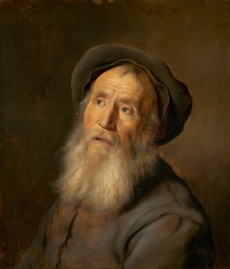Brodaty mężczyzna z beretem autorstwa Jan Lievens