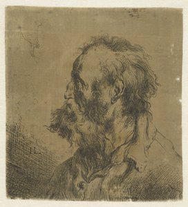 Popiersie starca z brodą Różne tronikens Geets JL (tytuł serii) autorstwa Jan Lievens