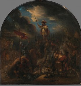Brinio podniesiony na tarczy autorstwa Jan Lievens