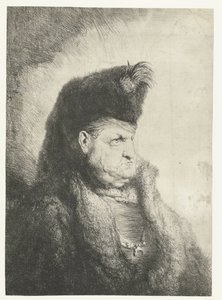 Popiersie Orientu w futrzanym kapeluszu autorstwa Jan Lievens