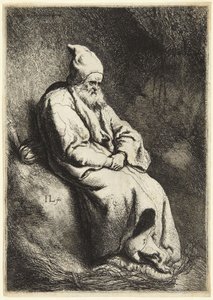 Pustelnik (Bartsch 6; Hollstein 17. Między VII a VIII, nieodnotowany) autorstwa Jan Lievens