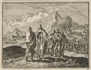 Chrystus karze Piotra autorstwa Jan Luyken