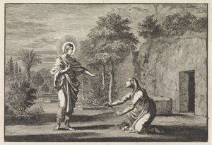 Chrystus ukazuje się Marii Magdalenie autorstwa Jan Luyken