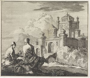 Emblemat: zamek autorstwa Jan Luyken