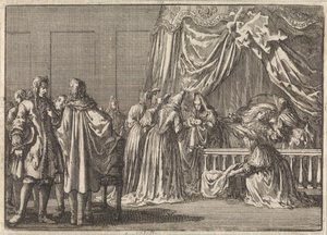 Narodziny syna króla Anglii Jakuba II, 1688 autorstwa Jan Luyken