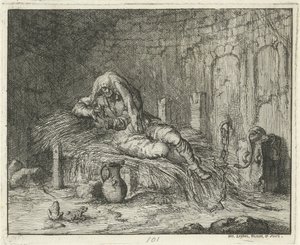 Georg Wanger w więzieniu w Bressanone, 1591 autorstwa Jan Luyken