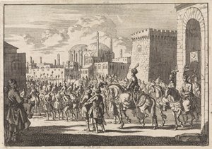 Wjazd sułtana Mustafy II do Konstantynopola, 1695 autorstwa Jan Luyken