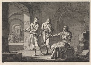 Jan Chrzciciel w więzieniu autorstwa Jan Luyken