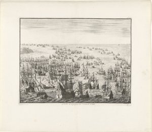 Zatonięcie hiszpańskiej Armady w 1588 r. 1680 autorstwa Jan Luyken
