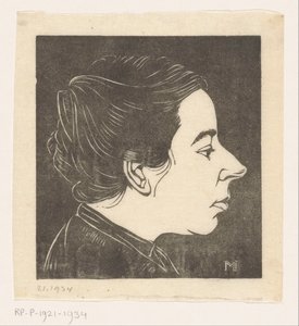 Portret Anny Zernike autorstwa Jan Mankes