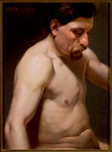 Półakt męski autorstwa Jan Matejko