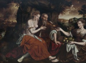 Lot i jego córki autorstwa Jan Matsys