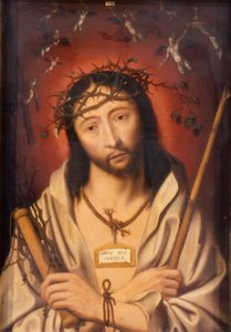Chrystus cierniem ukoronowany, czyli Ecce Homo, ok. 1525 (olej na płycie) autorstwa Jan Mostaert