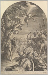 Męczeństwo św. Sebastiana, ca. 1600. autorstwa Jan Muller
