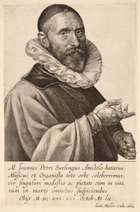 Portret Jana Pietersza Sweelincka, wyd. 1624. autorstwa Jan Muller