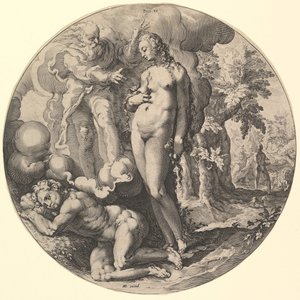 Umiera szóstego dnia VI, z cyklu Stworzenie świata, ca. 1598.