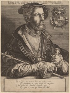 Johan van Leyden (Jan Beukels) autorstwa Jan Muller after Heinrich Aldegrever