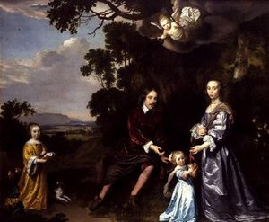 Pieter van der Graaff, jego żona i córki