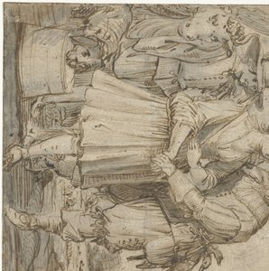 Starzejący się myśliwy i młoda kobieta autorstwa Jan Philipsz. van Bouckhorst