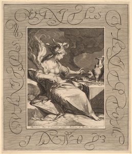 Marność nad marnościami, wszystko marnością! autorstwa Jan Pietersz Saenredam, after Abraham Bloemaert