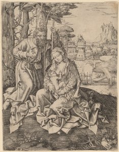 Święta Rodzina w krajobrazie autorstwa Jan Rombouts the Elder