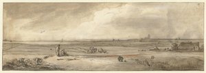 Widok Naarden, widziany z Muiderberg autorstwa Jan Ruyscher