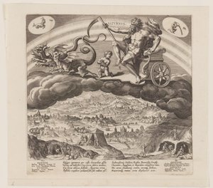 Saturnus, z Siedmiu planet autorstwa Jan Sadeler I