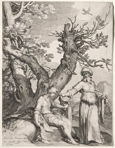 Ahijah i Jeroboam, 1604. autorstwa Jan Saenredam