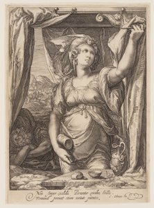 Jael i Sisera autorstwa Jan Saenredam
