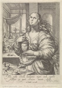 Maria Magdalena Słynne kobiety Nowego Testamentu (tytuł serii) autorstwa Jan Saenredam