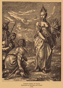 Cześć Demeter (Ceres) (Grawerowanie) autorstwa Jan Saenredam