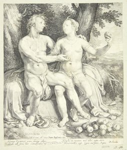 Vertumnus i Pomona autorstwa Jan Saenredam