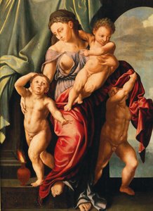 Łacina: Caritas Romana autorstwa Jan Sanders van Hemessen