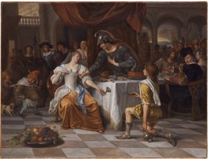 Bankiet Antoniego i Kleopatry autorstwa Jan Steen
