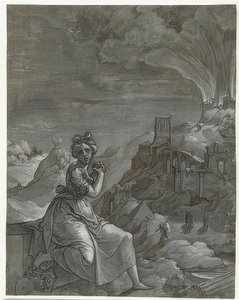 Kasandra opłakuje upadek Troi. 1550-55