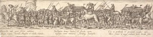 Wiara żołnierzy z wozem bagażowym i Śmierć na koniu autorstwa Jan Theodor de Bry