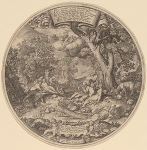 Złoty wiek autorstwa Jan Theodor de Bry after Abraham Bloemaert after Nicolaes