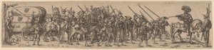 Pociąg bagażowy z sierżantem-major autorstwa Jan Theodor de Bry after Barthel Beham