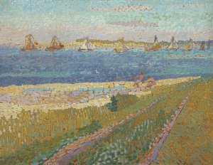Fischerboote bei Veere (Flota rybacka Veere). 1907 autorstwa Jan Toorop