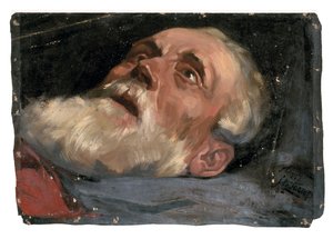 Głowa starca (studium) 1882 (olej na płótnie) autorstwa Jan Toorop