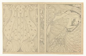 Projekt okładki dla Psyche Louisa Couperusa Projekt zespołu dla: Louis Couperus, Psyche, 1898 autorstwa Jan Toorop