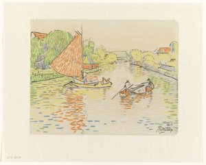Kanał w Veere autorstwa Jan Toorop