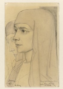 Portret Treesje Westermann, Matki Teresy Huf z Bethanië autorstwa Jan Toorop