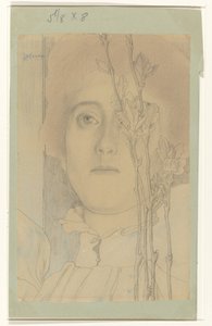 Portret nieznanej kobiety autorstwa Jan Toorop