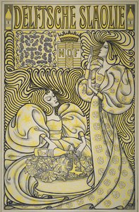Plakat dotyczący oleju do sałatek Delft autorstwa Jan Toorop