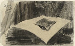 Drukuj leżący na ciemnym tle autorstwa Jan Toorop