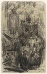Wazon z kwiatami we wnętrzu autorstwa Jan Toorop