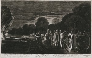 Cztery Żywioły, Ogień (Ignis), c. 1614-1622 (akwaforta) autorstwa Jan Van de II Velde